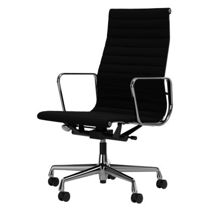 Aluminium Chair EA 119, Poliert, Hopsak, Nero