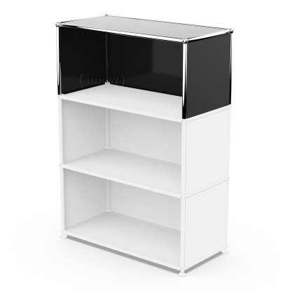 USM Haller Anbaupaket Vertikal 1, Graphitschwarz RAL 9011, 35 cm