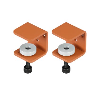 Tiptoe Klemme für Wandregale (2er-Pack), Tangerinenrot