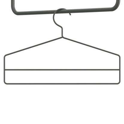 String System Kleiderhaken (4er Set), Dunkelgrau