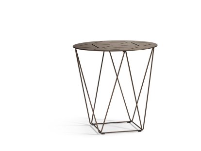 Joco Beistelltisch, H 44 x ø 45 cm, Matt-pulverbeschichtet bronzefarben