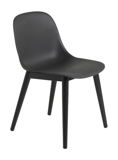 Fiber Wood Stuhl, Schwarz