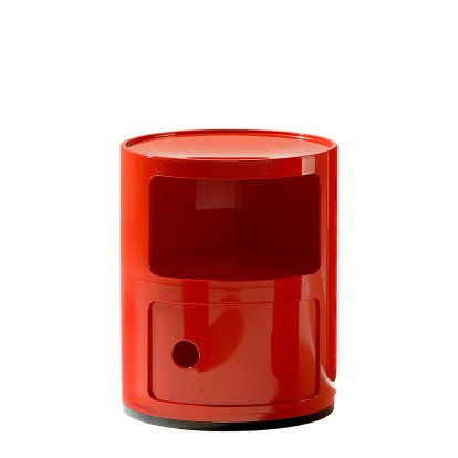 Componibili Container rund 2 Fächer, Rot