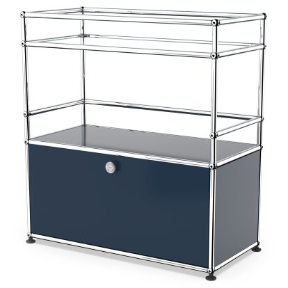 USM Haller Bar Sideboard Typ 1, Stahlblau RAL 5011