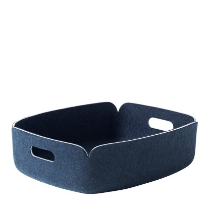 Restore Tablett, L 40 cm x B 31 cm , Mitternachtsblau