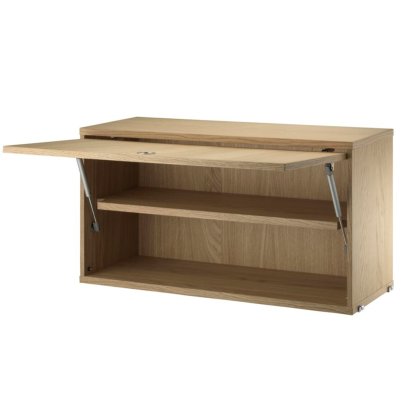 String System Schrankelement mit Klapptür, B 78 cm / Eiche