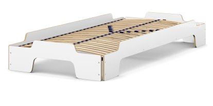 Rolf Heide Stapelliege Komfort, 90 x 200, CPL weiß, Massivholzrahmen