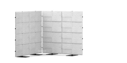 USM Privacy Panels Akustikecke, 1,50 m (2 Elemente), 1,44 m (4 Elemente), 1,50 m (2 Elemente), Hellgrau