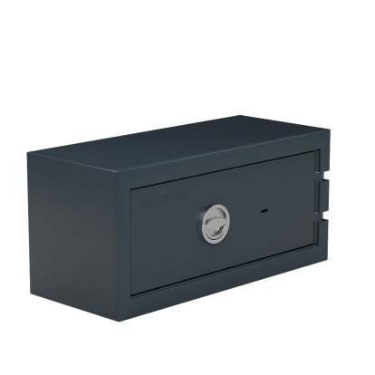 Balzsafe Connect Tresor für USM Haller Regale, 75 cm x 35 cm x 35 cm, Anthrazitgrau RAL 7016, Schlüsselschloss