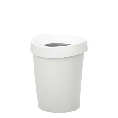 Happy Bin, S (H 29,5 x Ø 23,5 cm), Weiß