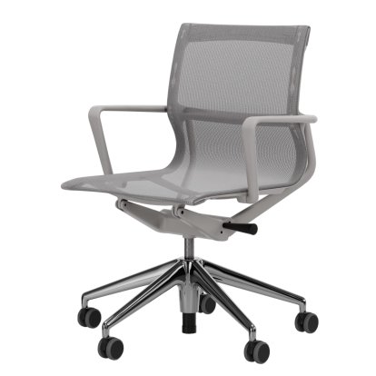Physix, TrioKnit silbergrau, Soft grey / Aluminium, poliert, Weich für harte Böden