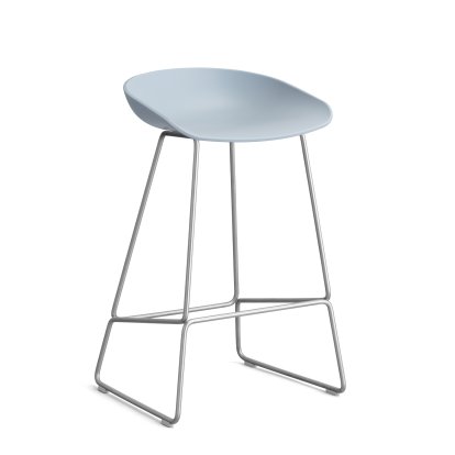 About A Stool AAS 38 Barhocker, Küchenvariante: Sitzhöhe 64 cm, Edelstahl, Slate blue 2.0