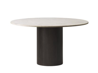 Cabin Tisch, Ø 130 cm, Eiche dunkel / Marmor jura