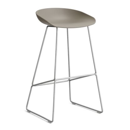 About A Stool AAS 38 Barhocker, Barvariante: Sitzhöhe 74 cm, Edelstahl, Khaki 2.0
