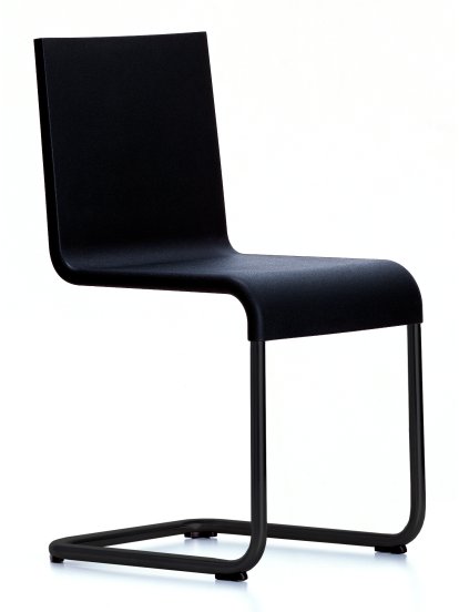 .05 Stuhl, Stapelbar, Basic dark, Schwarz pulverbeschichtet
