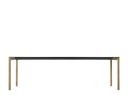 Boiacca Wood Esstisch, 240 x 100 cm, Eiche walnussfarbig gebeizt, Laminat weiß 