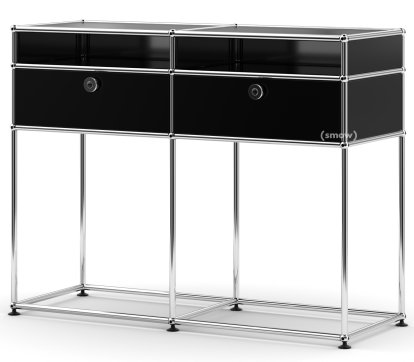 USM Haller Konsolentisch, Graphitschwarz RAL 9011